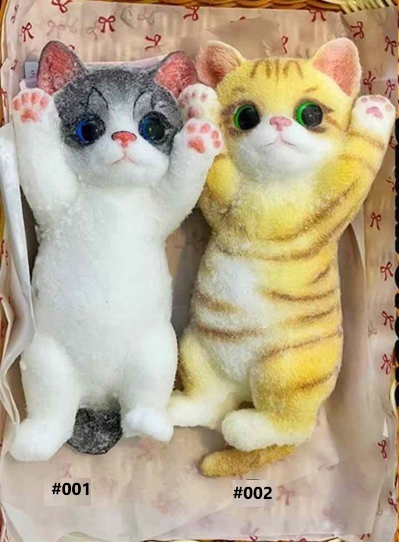 Furry Chubby Kitty Cat Squishy Squeezable Anxiety Stress Relive Fidget Toy Gift