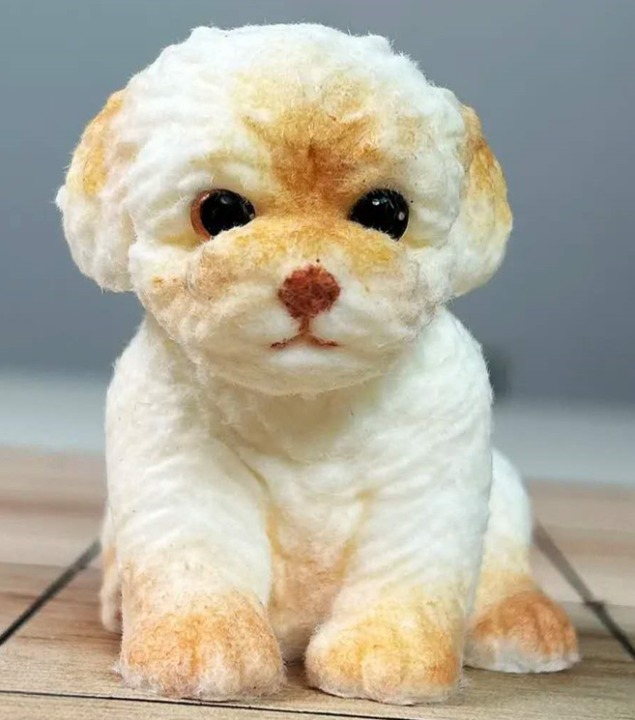 Handmade Furry Teddy Dog Squishy Squeezable Anti Stress Anxiety Relief Depressed