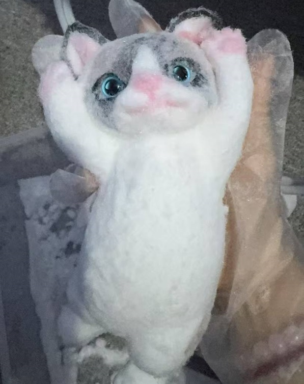 Handmade Chubby Furry Cat Squishy Squeezable Anxiety Stress Relive Fidget Toys