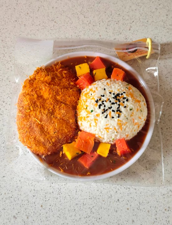 Curry Chicken Rice Food Squishy Anti Stress Anxiety Stress Relive Fidget Toy