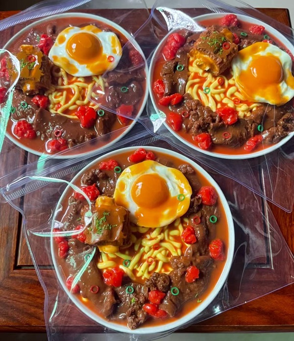 Braised Pork Ribs Beef Noodles Squishy Stress Anxiety Relive Fidget Toys 1PCS