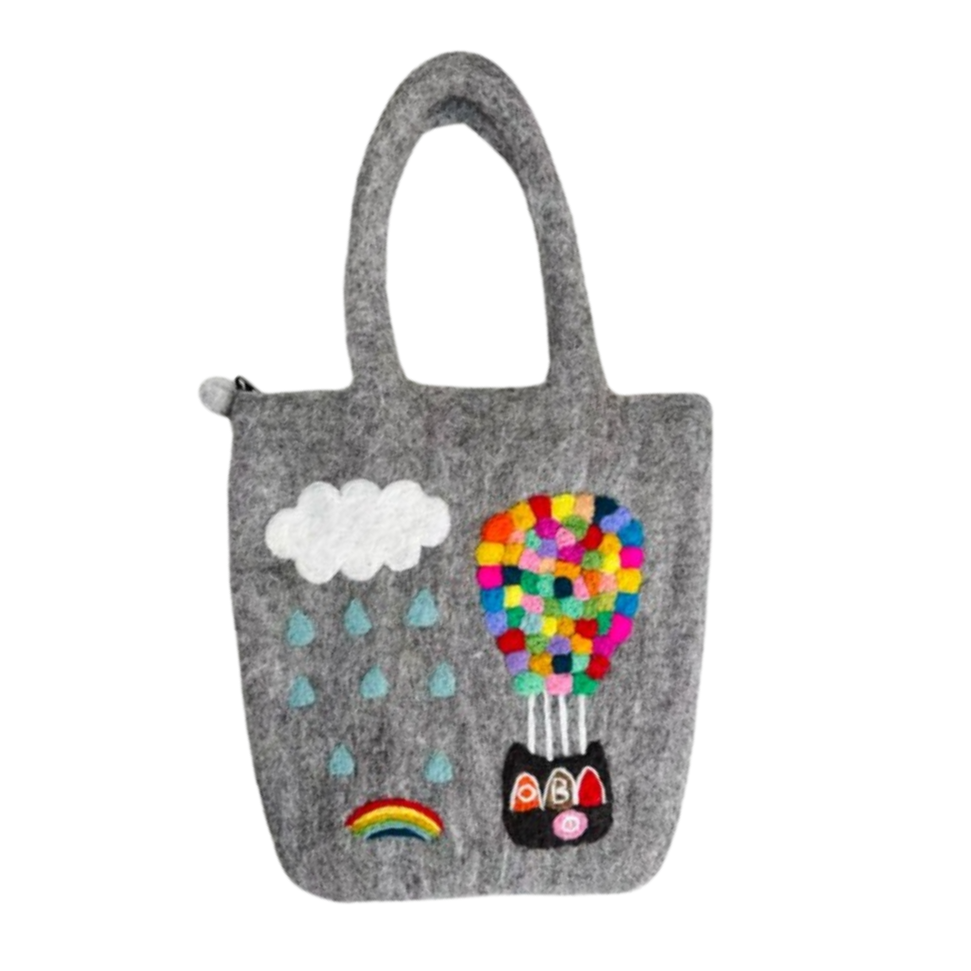 Handmade Finished Wool Felting Handbag Hot Balloon Felting Crossbody Handbags