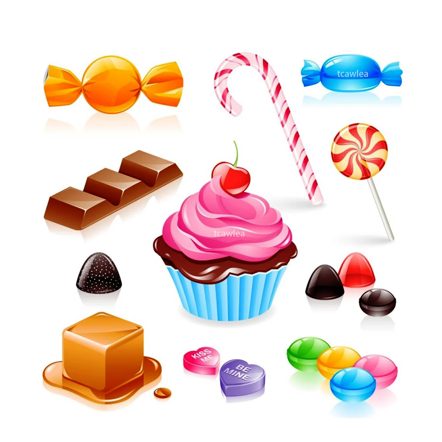 Cupcake Donuts Candy Cane Chocolates Dessert Sweets Food Metal Cutting Dies
