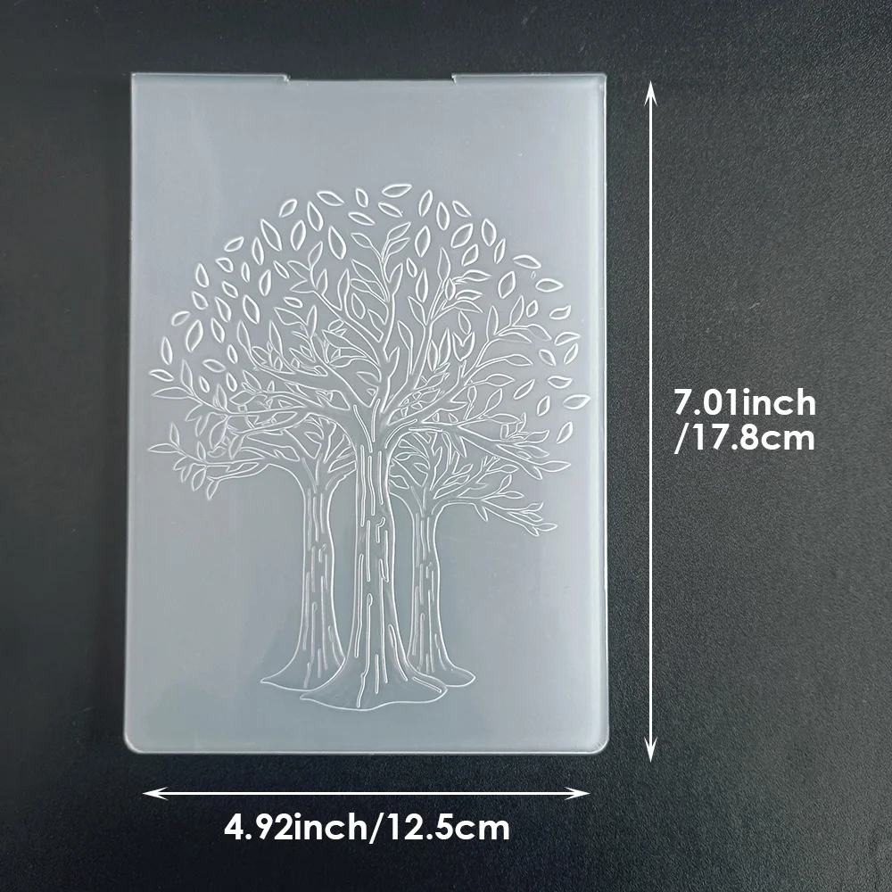 AZSG Merry Christmas Embossing Folder Transparent Plastic Plates Design For DIY Paper Card Decoration Embossing Cutting