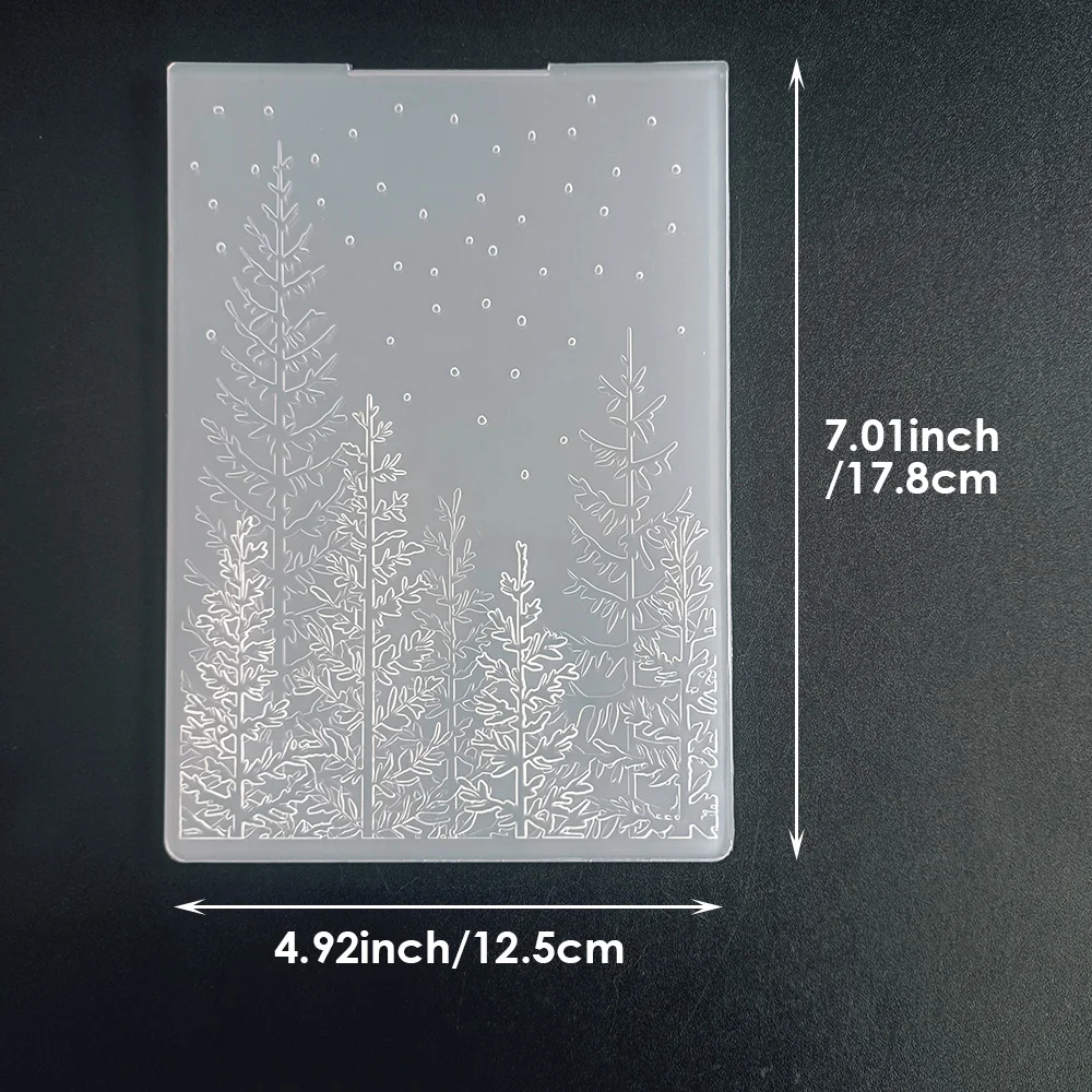 AZSG Merry Christmas Embossing Folder Transparent Plastic Plates Design For DIY Paper Card Decoration Embossing Cutting