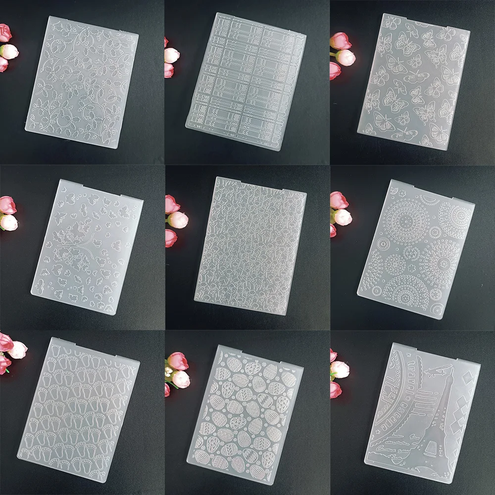 Easter Butterfly Trees Nativity Rope Knots Embossing Folder Card Making Craft