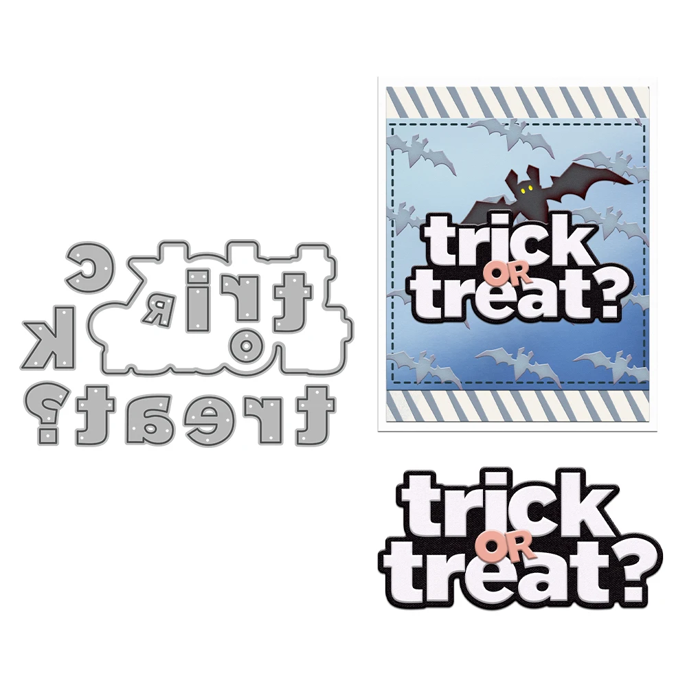 Halloween Trick or Treat? Metal Cutting Dies Scrapbooking Card Making Craft