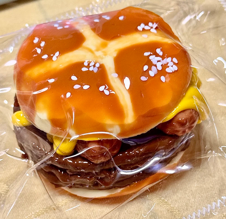 Cheese Hamburger Taba Squishy Squeezable Nervous Anxiety Relieve Fidget Toys