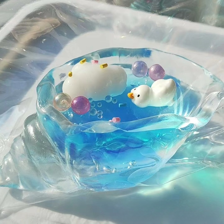 Ocean Seashell Conch Squishy Duck Crab Starfish Squeezable Relief Fidget Toy