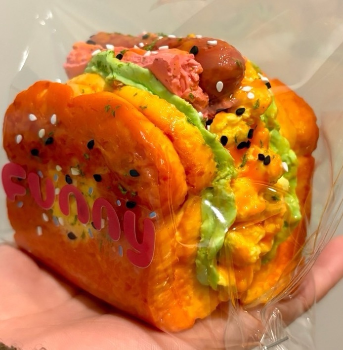 Soft Sandwich Toast Food Taba Squishy Squeezable Relaxing Relief Fidget Toys