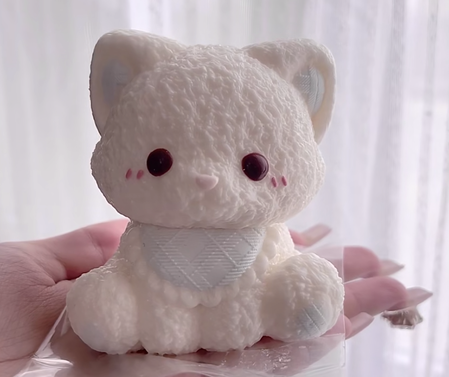 Cute Kitty Cat Animal Taba Squishy Squeezable Stress Relief Fidget Toys Gift