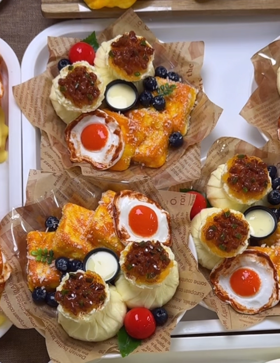 Fancy Mixed Snack Platter Food Squishy Squeezable Anxiety Stress Relief Squishy