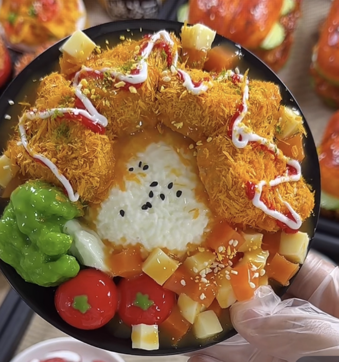 Handmade Fried Chicken Cutlet Food Squishy Anxiety Stress Relief Fidget Toy Gift