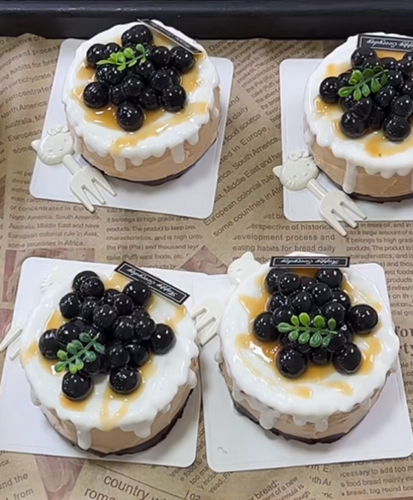 Handmade Boba Milk Tea Cake Food Squishy Anxiety Stress Relief Fidget Toy Gift