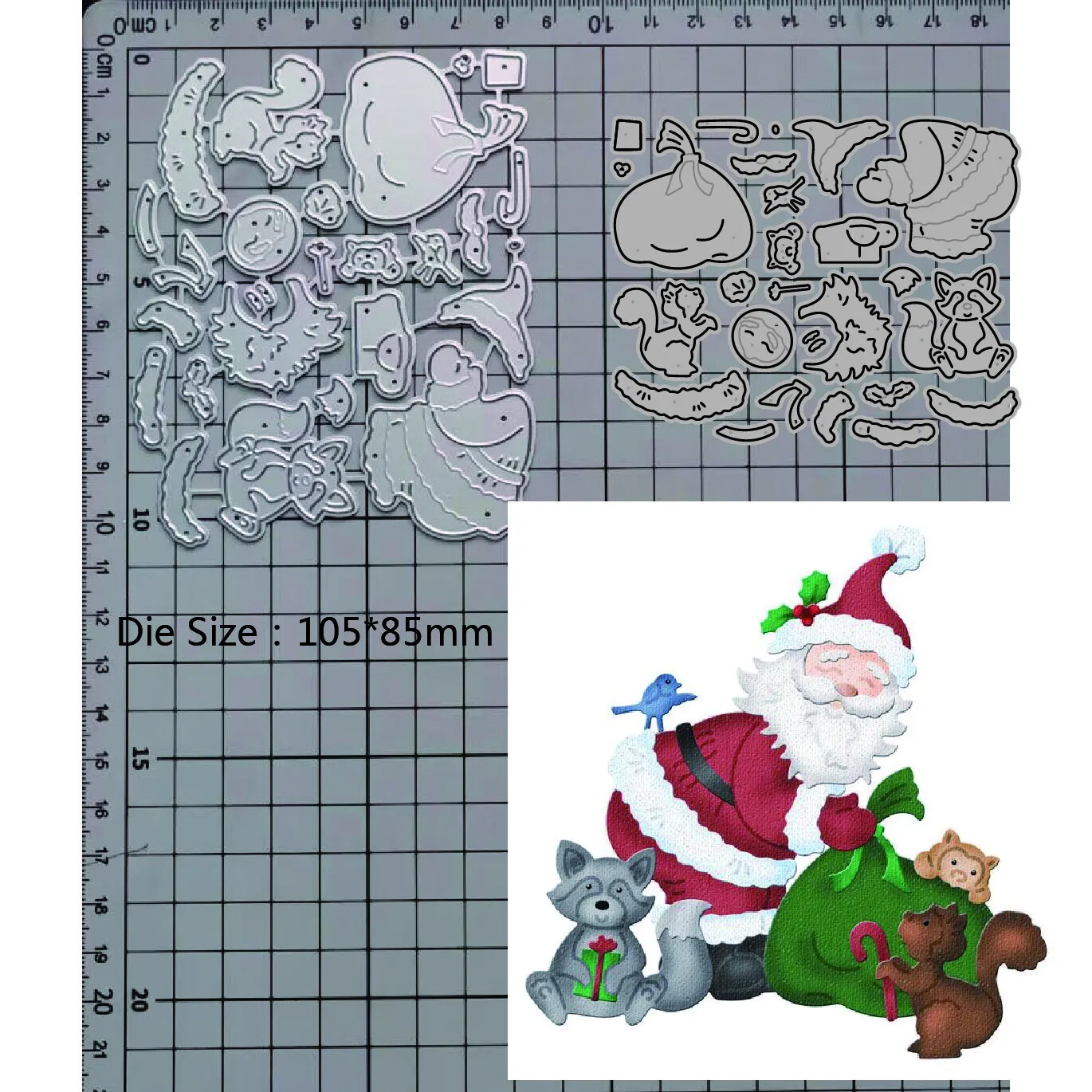 Christmas Santa Clause Animals Girls Metal Cutting Dies Scrapbooking Card Craft