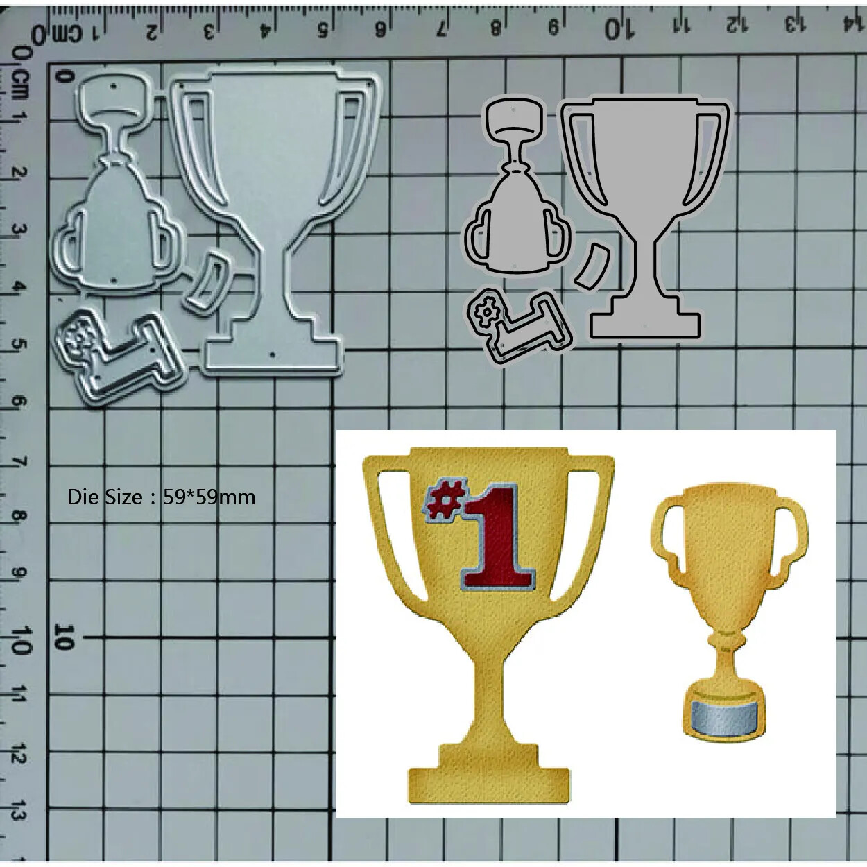 Trophy Cup Award Metal Cutting Dies Scrapbook Card Making Decorative Craft
