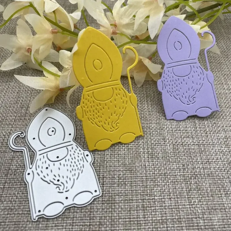 Gnome Pope Metal Cutting Dies Scrapbooking Card Making Craft