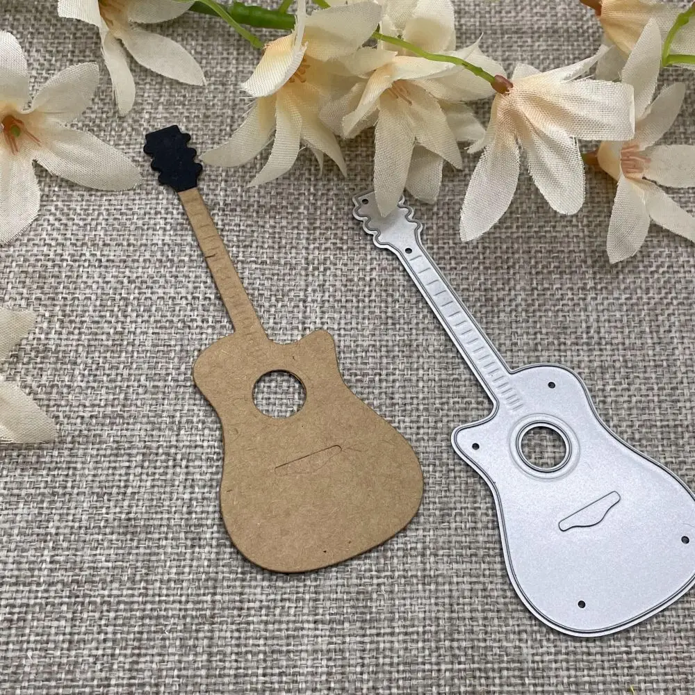 Acoustic Guitar Musical Instrument Metal Cutting Dies Scrapbooking Card Craft