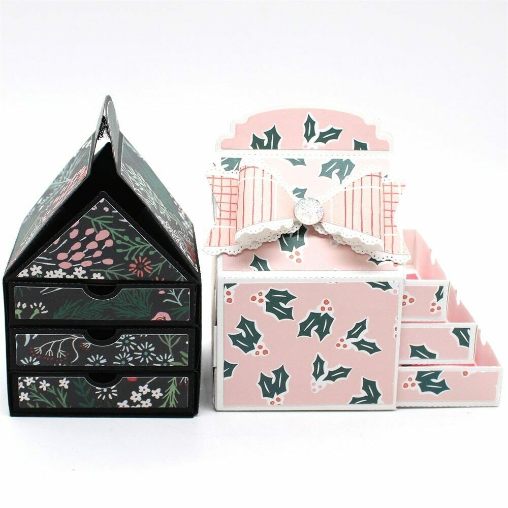 Milk Carton Gift Box With Drawers Metal Cutting Dies Die Cut Crafting