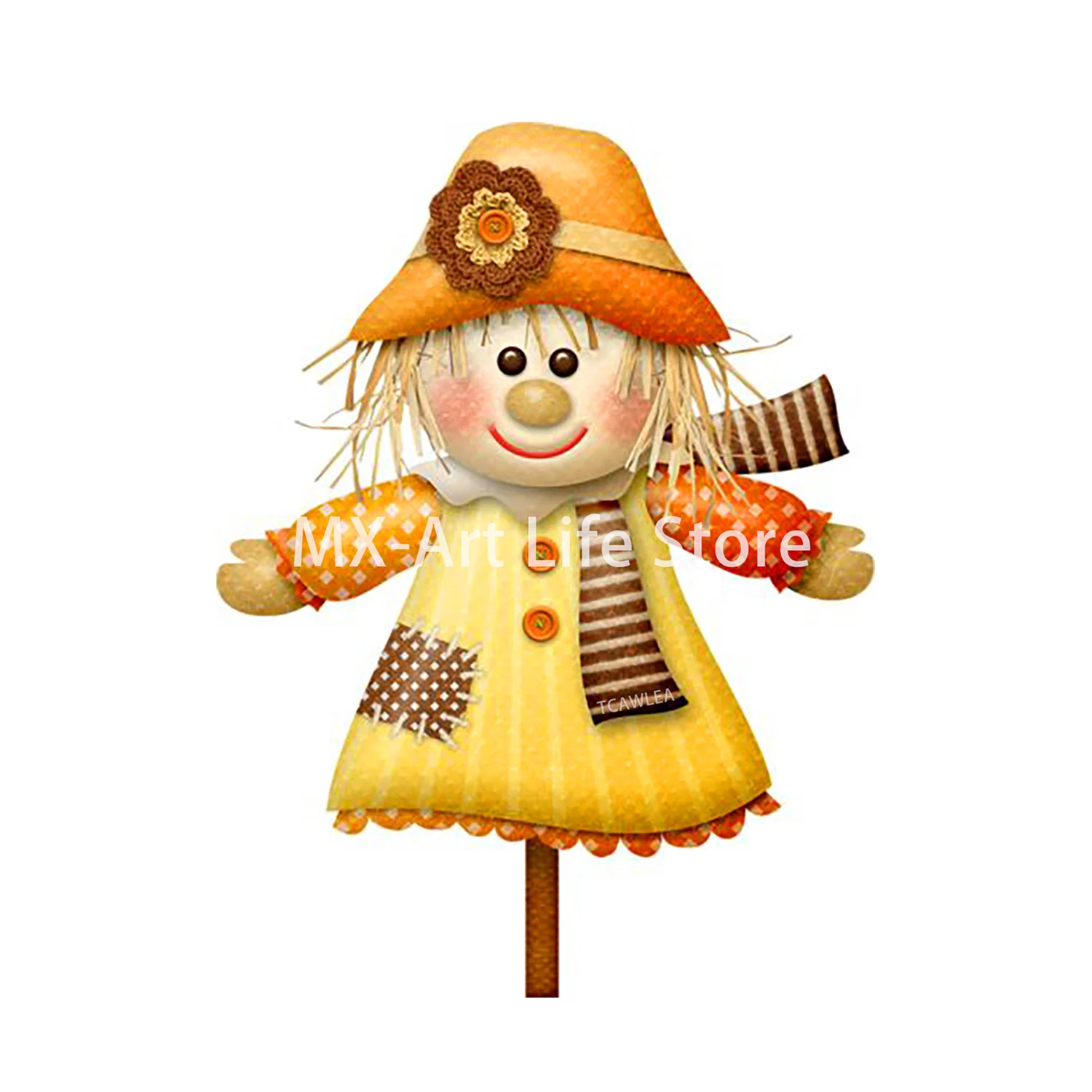 Autumn Harvest Scarecrows Metal Cutting Dies Scrapbooking Card Making Craft