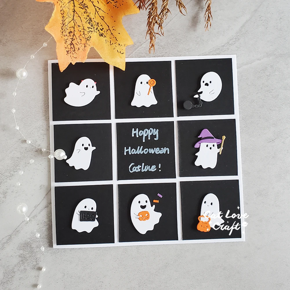 Catlove Halloween Cute Ghost Metal Cutting Dies Scrapbooking Mold Stencil Die Cuts Card Making DIY Craft Embossing New Dies For Catlove Halloween Cute Ghost Metal Cutting Dies Scrapbooking Mold Stencil Die Cuts Card Making DIY Craft Embossing New Dies For