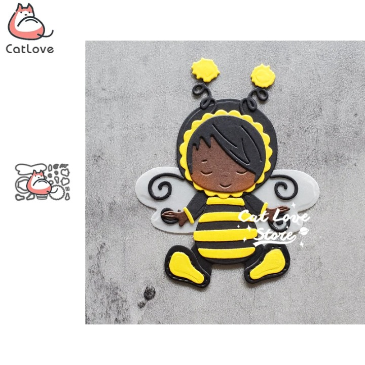 Bee Costume Baby Metal Cutting Dies Scrapbooking Card Making Craft