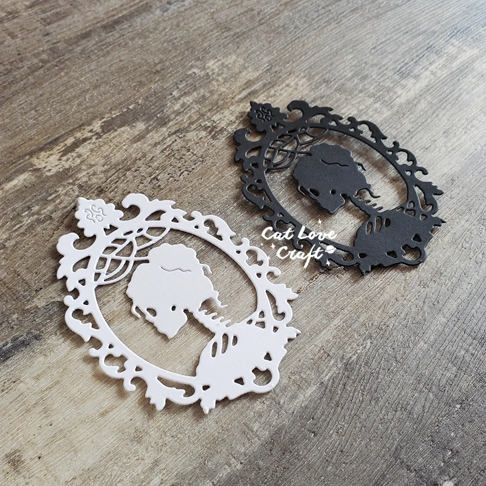Catlove Halloween Skull Frame Metal Cutting Dies Scrapbooking Mold Stencil Die Cuts Card Making DIY Craft Embossing New Dies For Catlove Halloween Skull Frame Metal Cutting Dies Scrapbooking Mold Stencil Die Cuts Card Making DIY Craft Embossing New Dies For