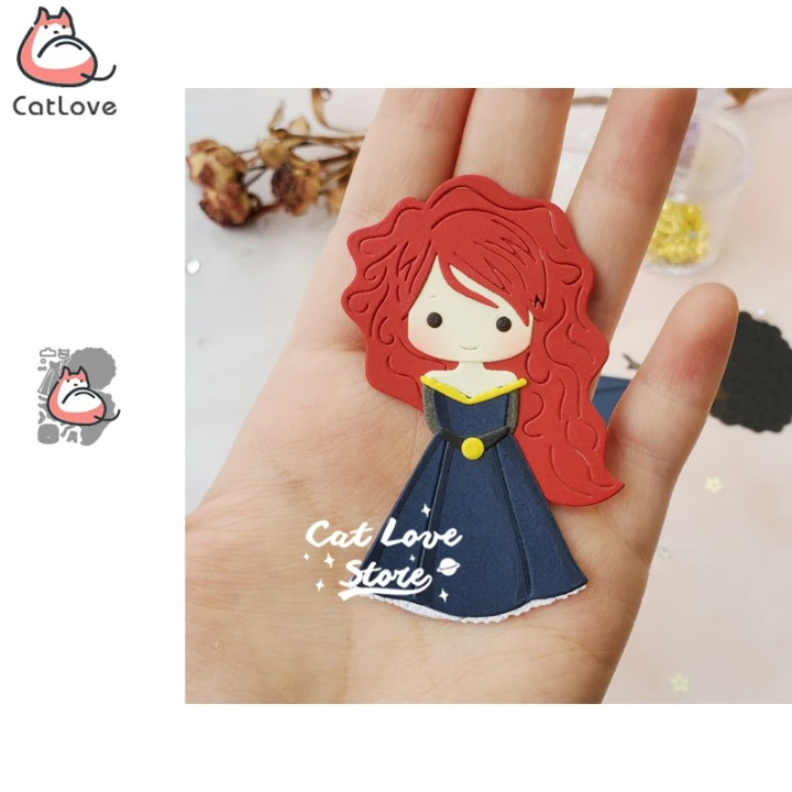 Princess Long Hair & Afro Style Metal Cutting Dies Scrapbooking Card Craft