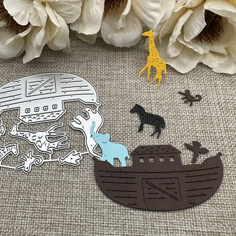 Noah's Ark Animals Metal Cutting Dies Scrapbooking Decorative Card Craft