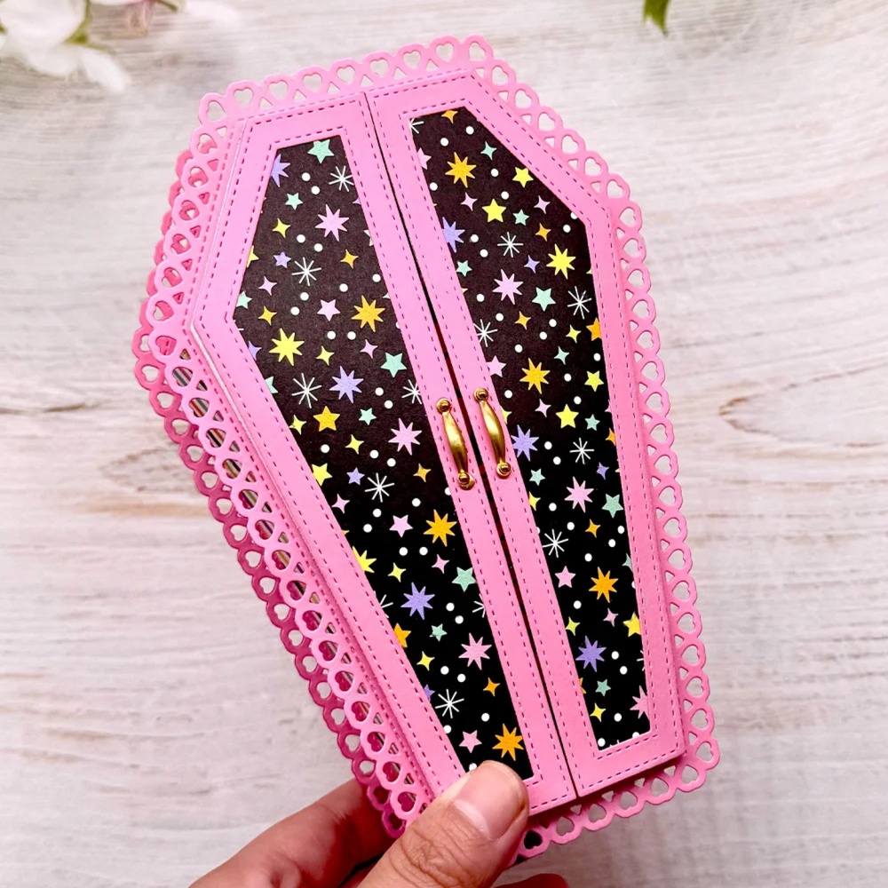 Coffin Box Metal Cutting Dies Scrapbooking Decorative Card Craft