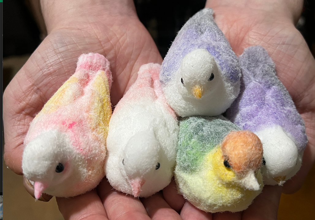 Kawaii Furry Bird Taba Squishy Handmade Stress Relief Fidget Toy Gift