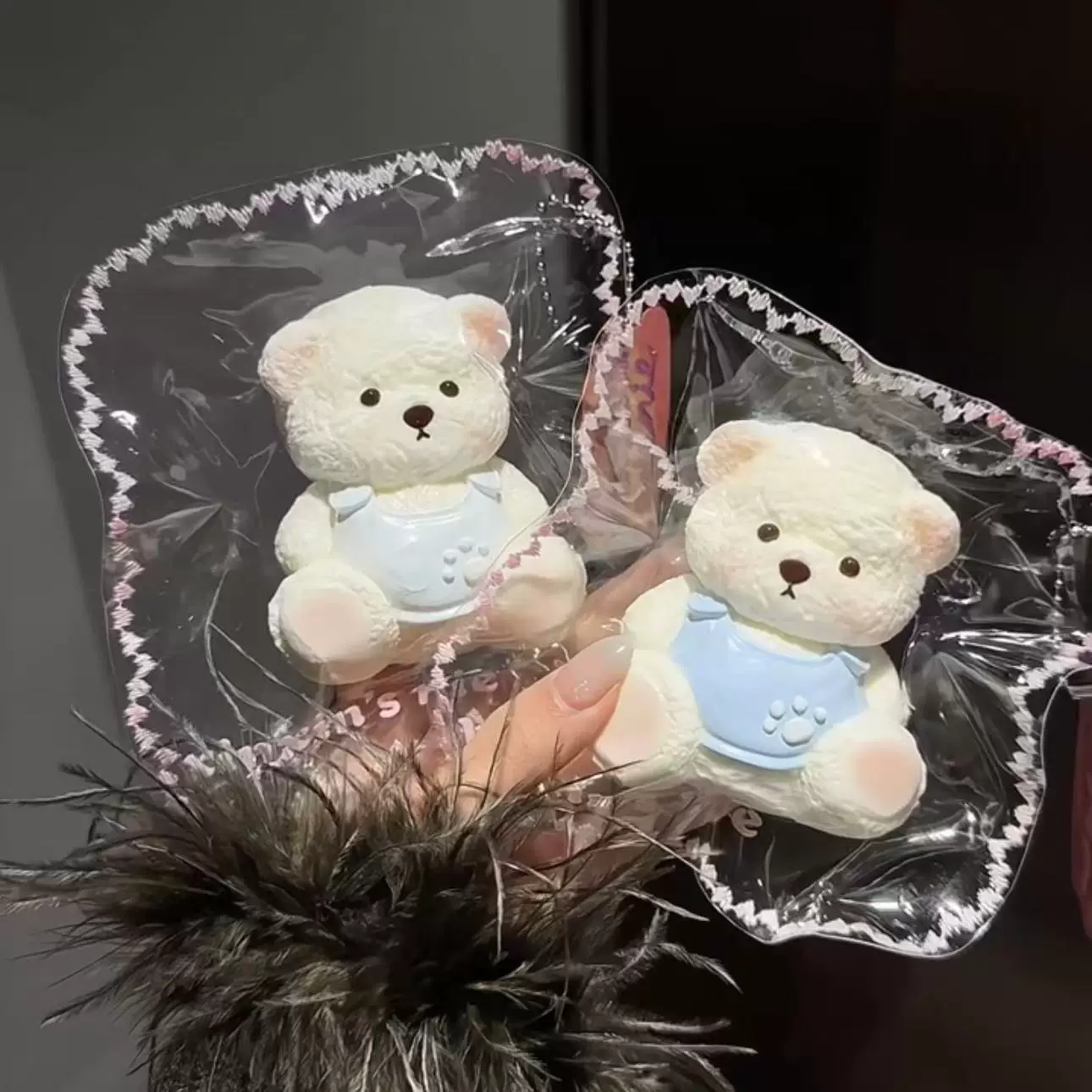 Cute Handmade Cartoon Bear Squishy Soft Taba Toy Stress Relief Squeeze Toys