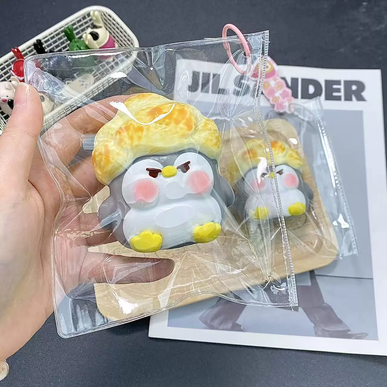 Handmade Kawaii Cartoon Penguin Squishy Fidget Toy Desk Toy Stress Relief Gift