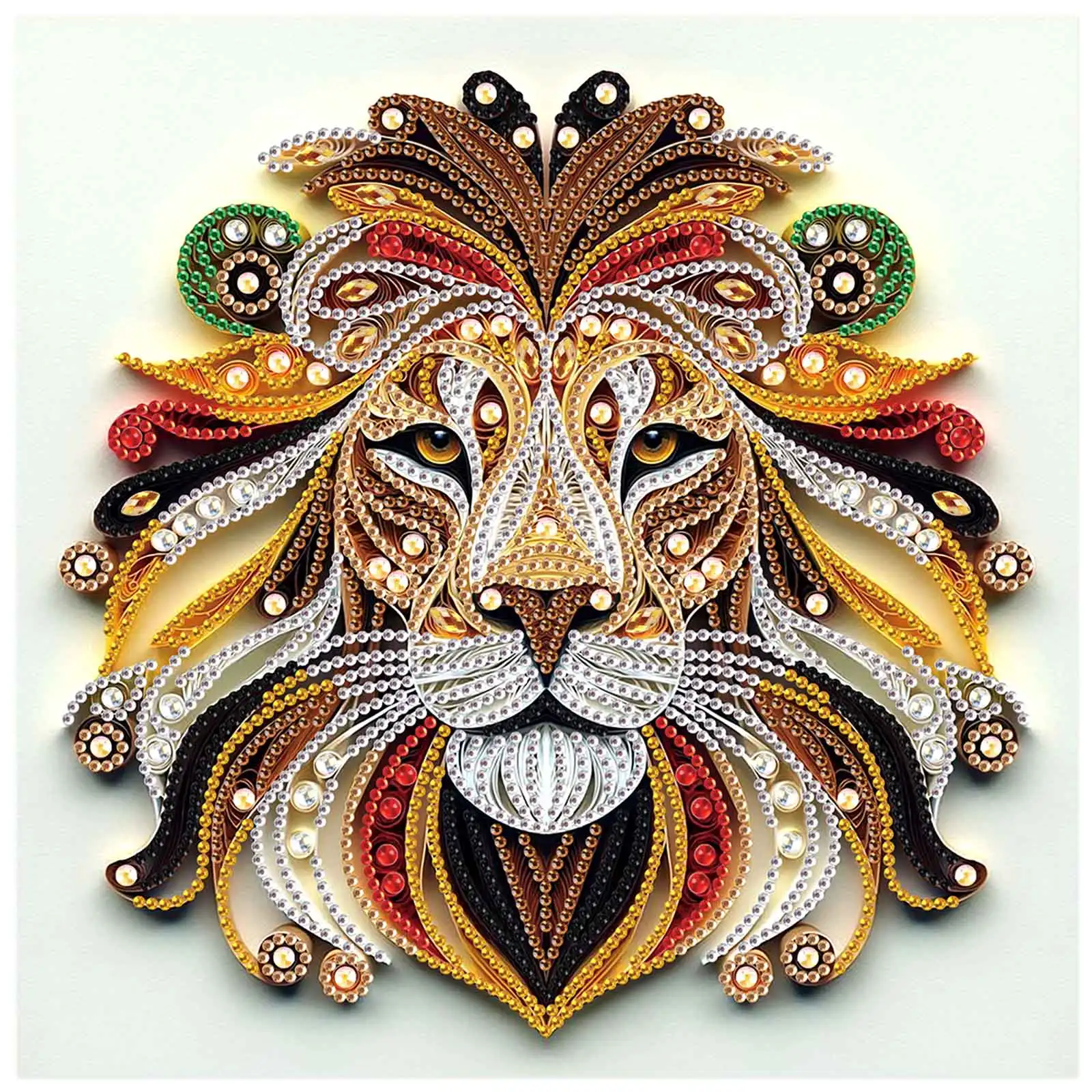 DIY 5D Diamond Painting Kits Lion Diamond Partial Craft Kits Home Decor Art