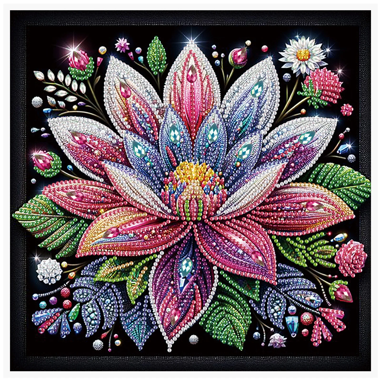 DIY Flowers 5D Diamond Kit Art Painting Kits Wall Handmade Decoration Gift