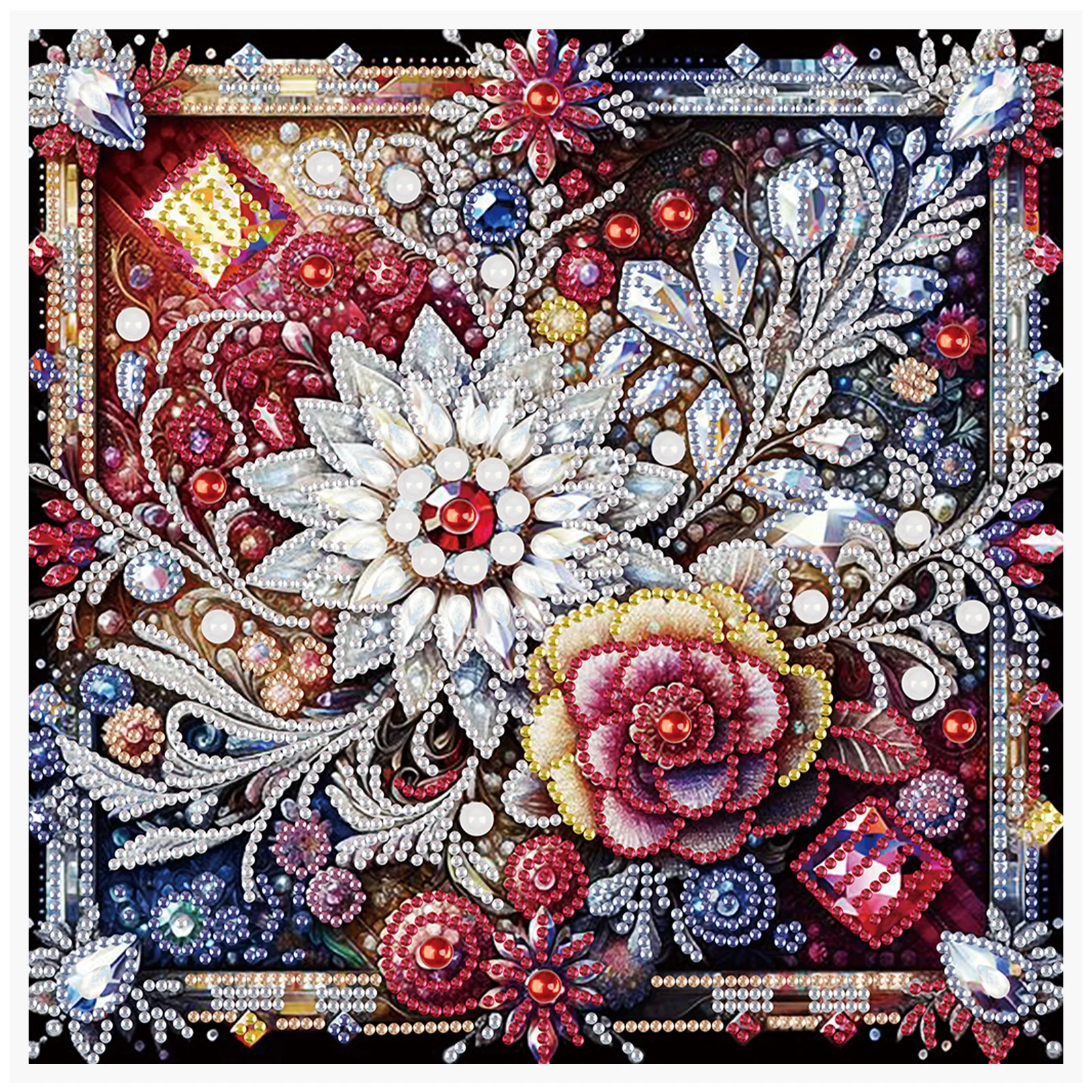 DIY Brilliant flowers Special Shape Diamond Kit for Beginners and adults,Diamond Art Painting Kits for Home Wall Decoration Gift DIY Brilliant flowers Special Shape Diamond Kit for Beginners and adults,Diamond Art Painting Kits for Home Wall Decoration Gift