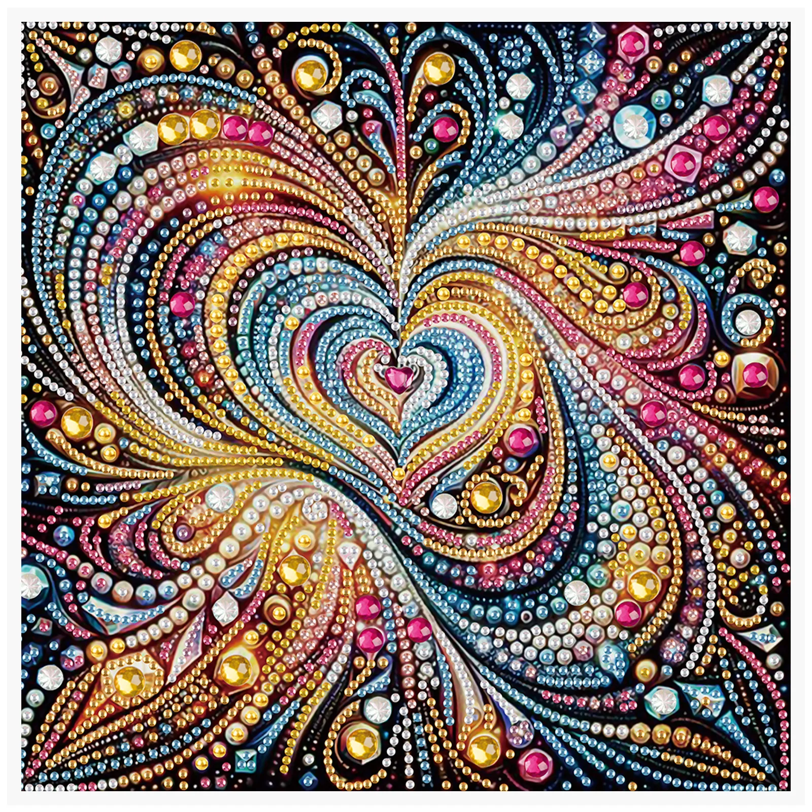 DIY Love Shape Diamond Art Kit Painting Kits Home Handmade Wall Decoration Gifts